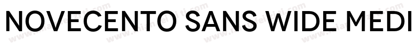 Novecento Sans Wide Medium字体转换